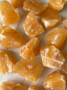 Orange Calcite Tumbled Stone