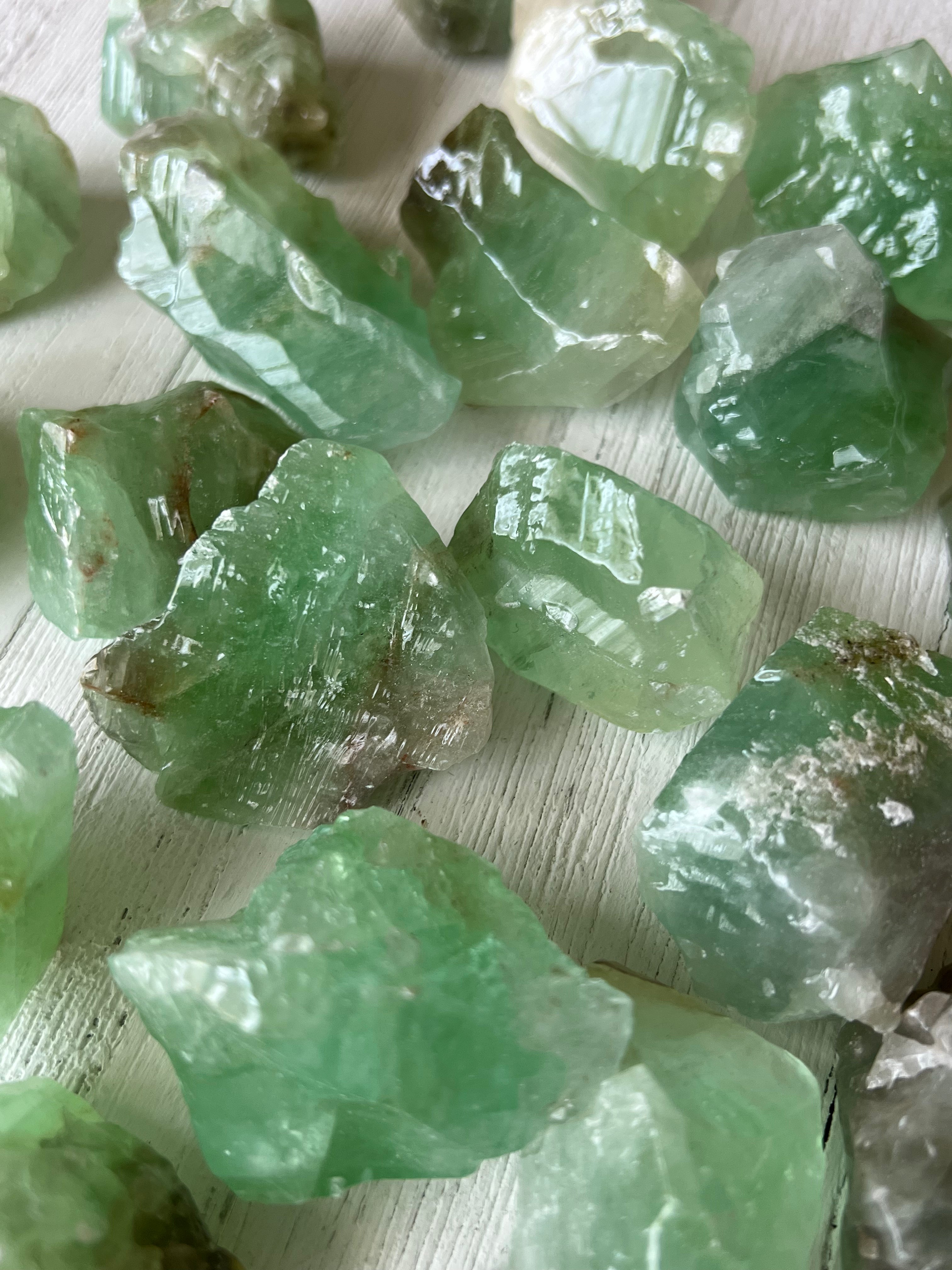 Green Calcite - Raw