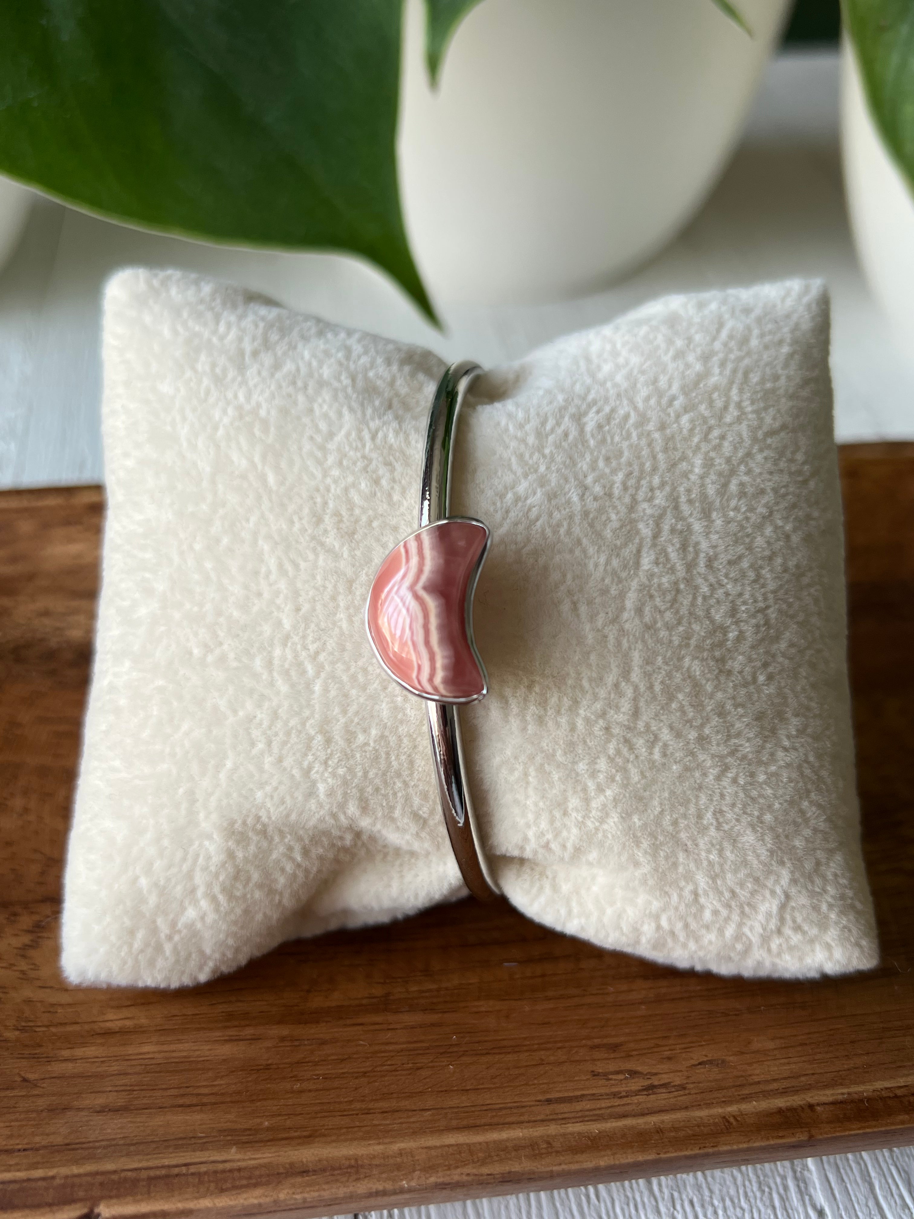 Rhodochrosite Cuff Bracelet