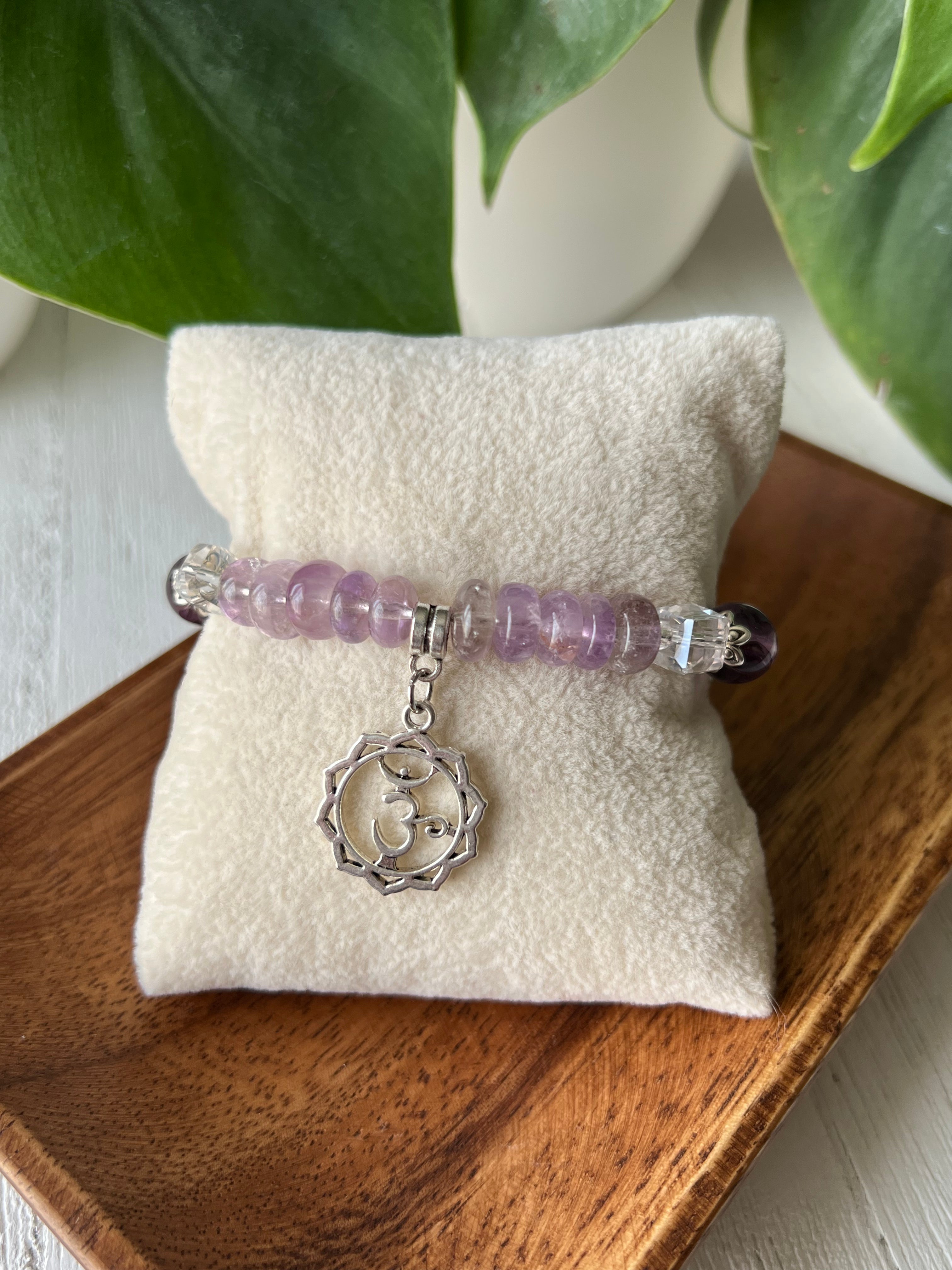 Amethyst Crown Chakra Bracelet