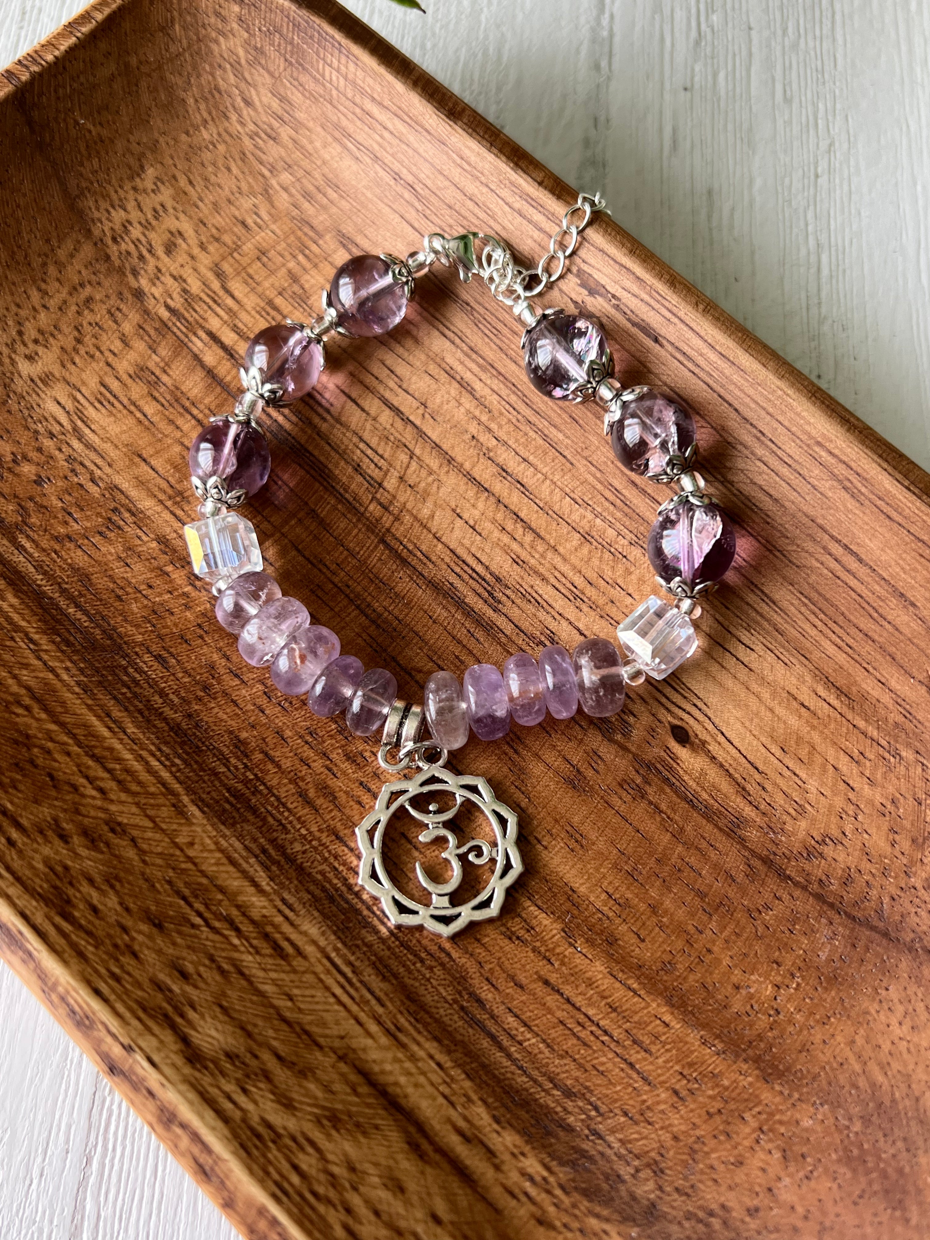 Amethyst Crown Chakra Bracelet