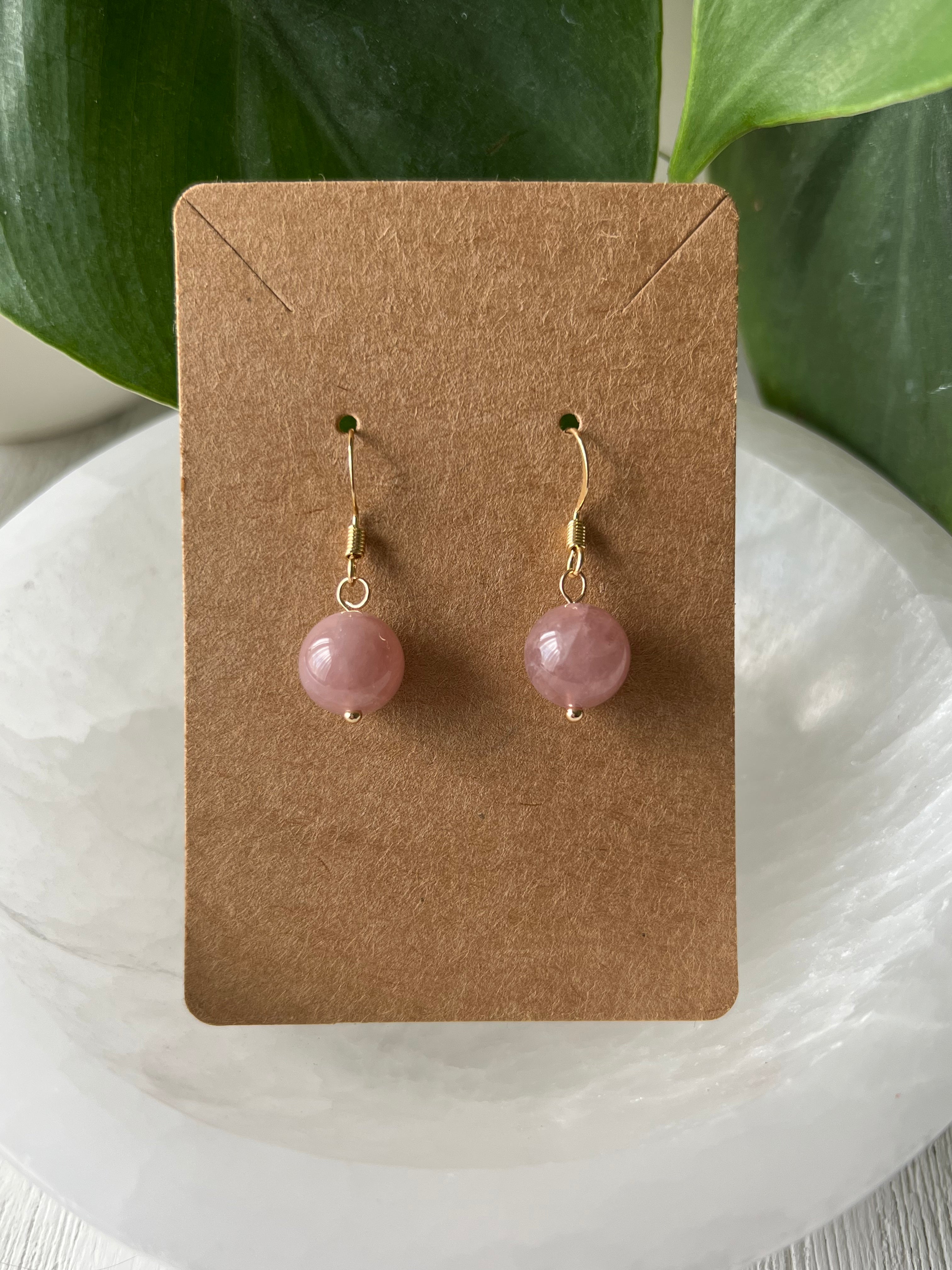 Rose Quartz Earrings