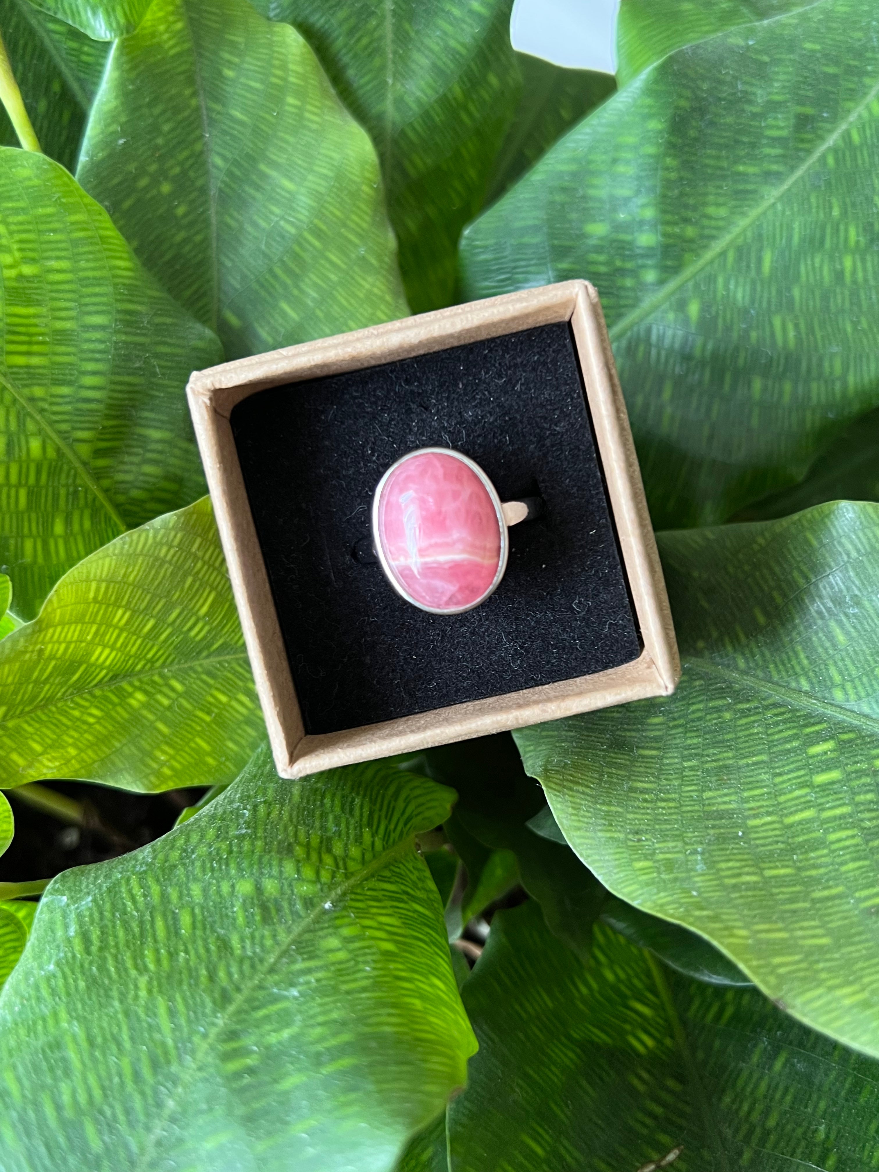 Rhodochrosite Ring