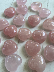 Rose Quartz Pocket Size Heart