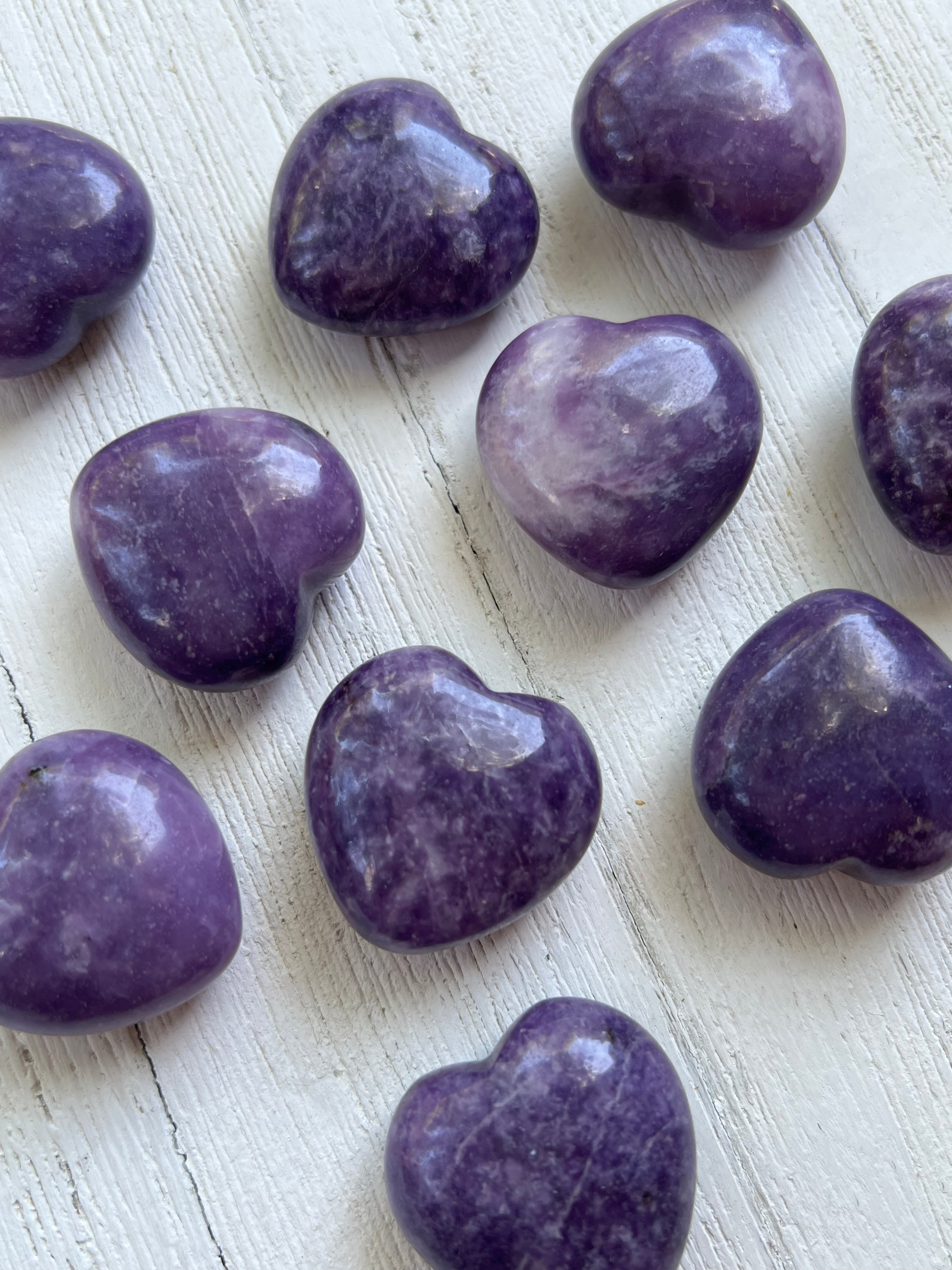 Lepidolite Pocket Size Heart