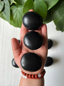 Black Tourmaline Palm Stones