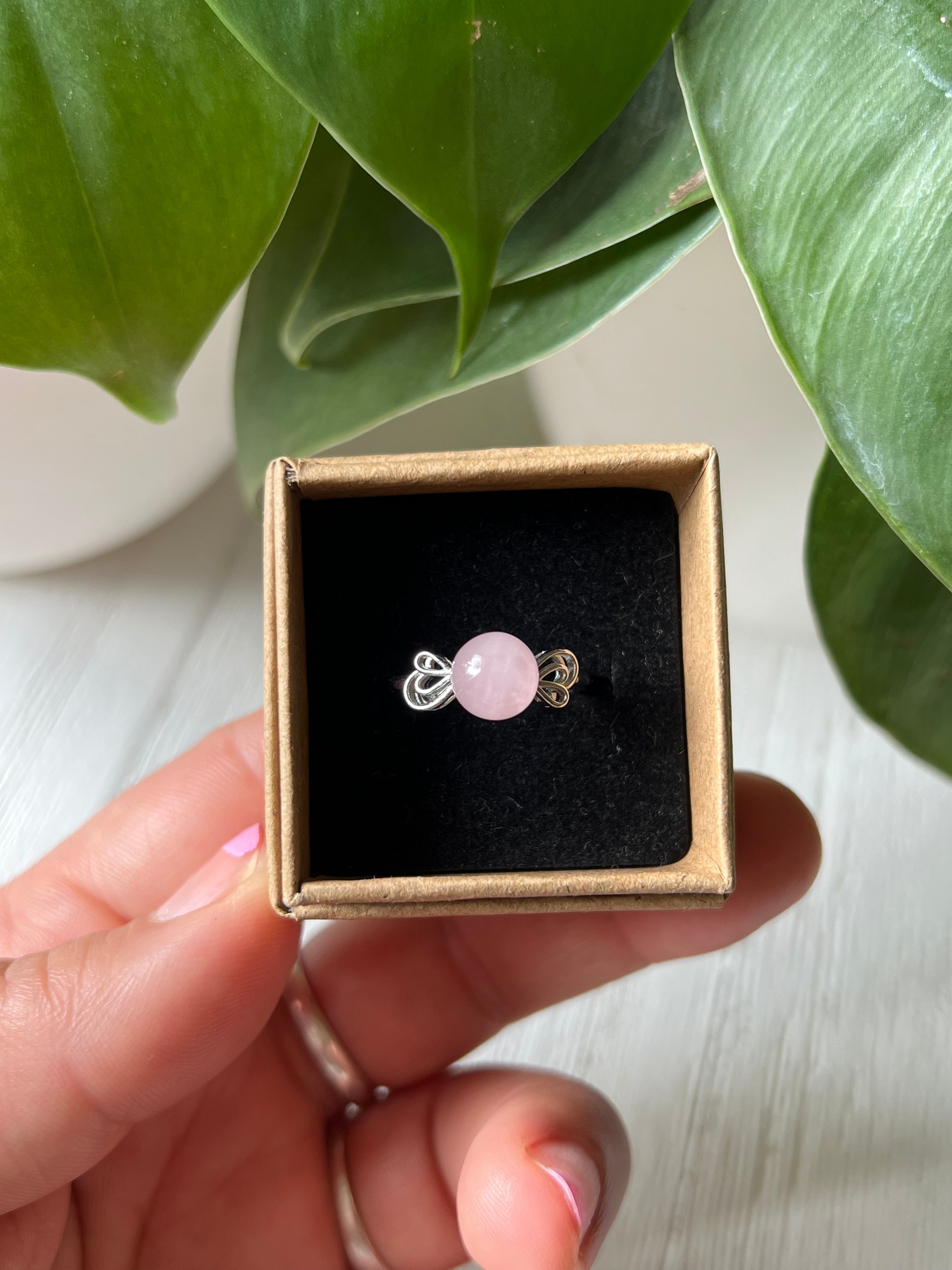 Rose Quartz Ring (A)