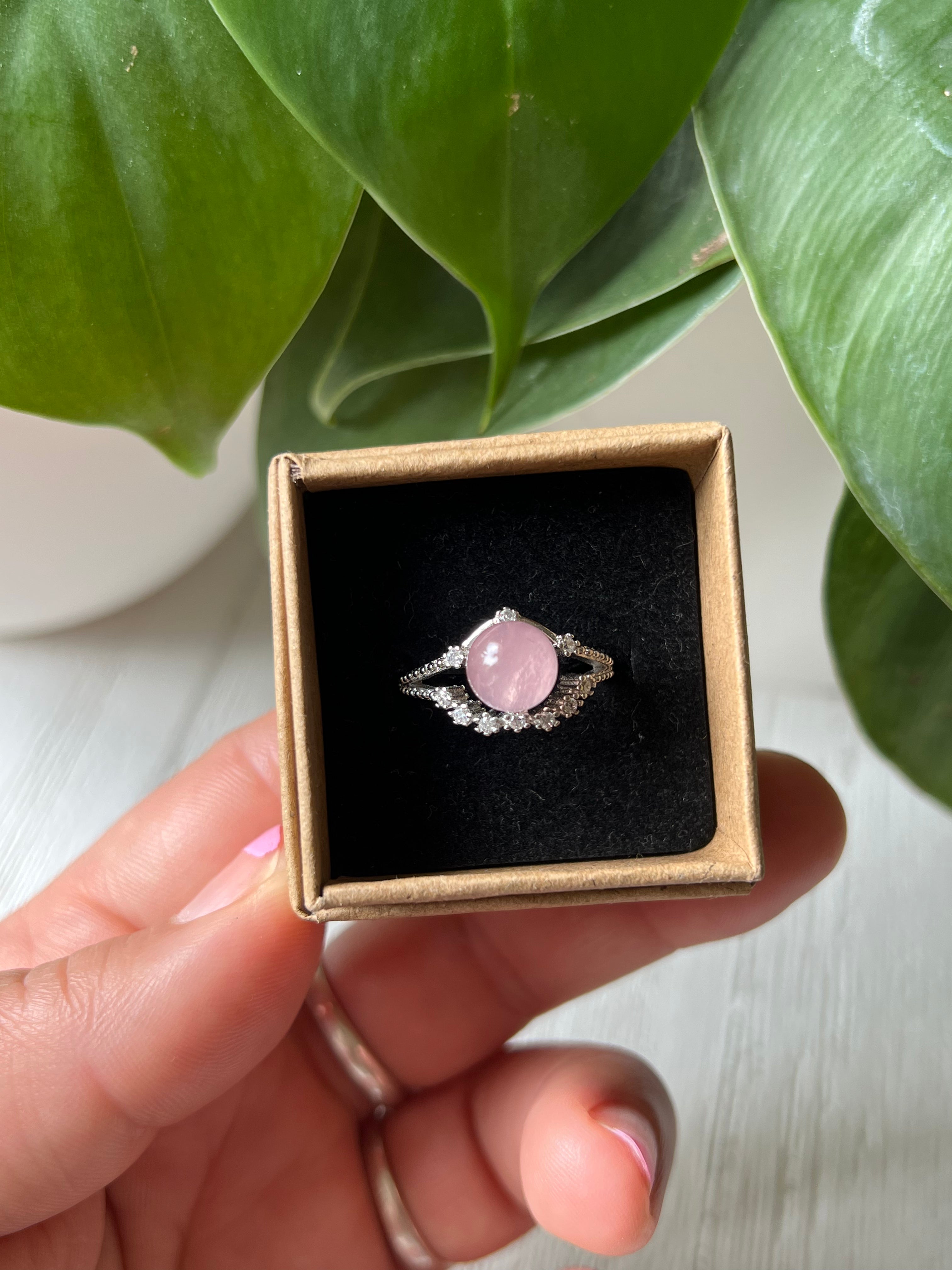 Rose Quartz Ring (B)