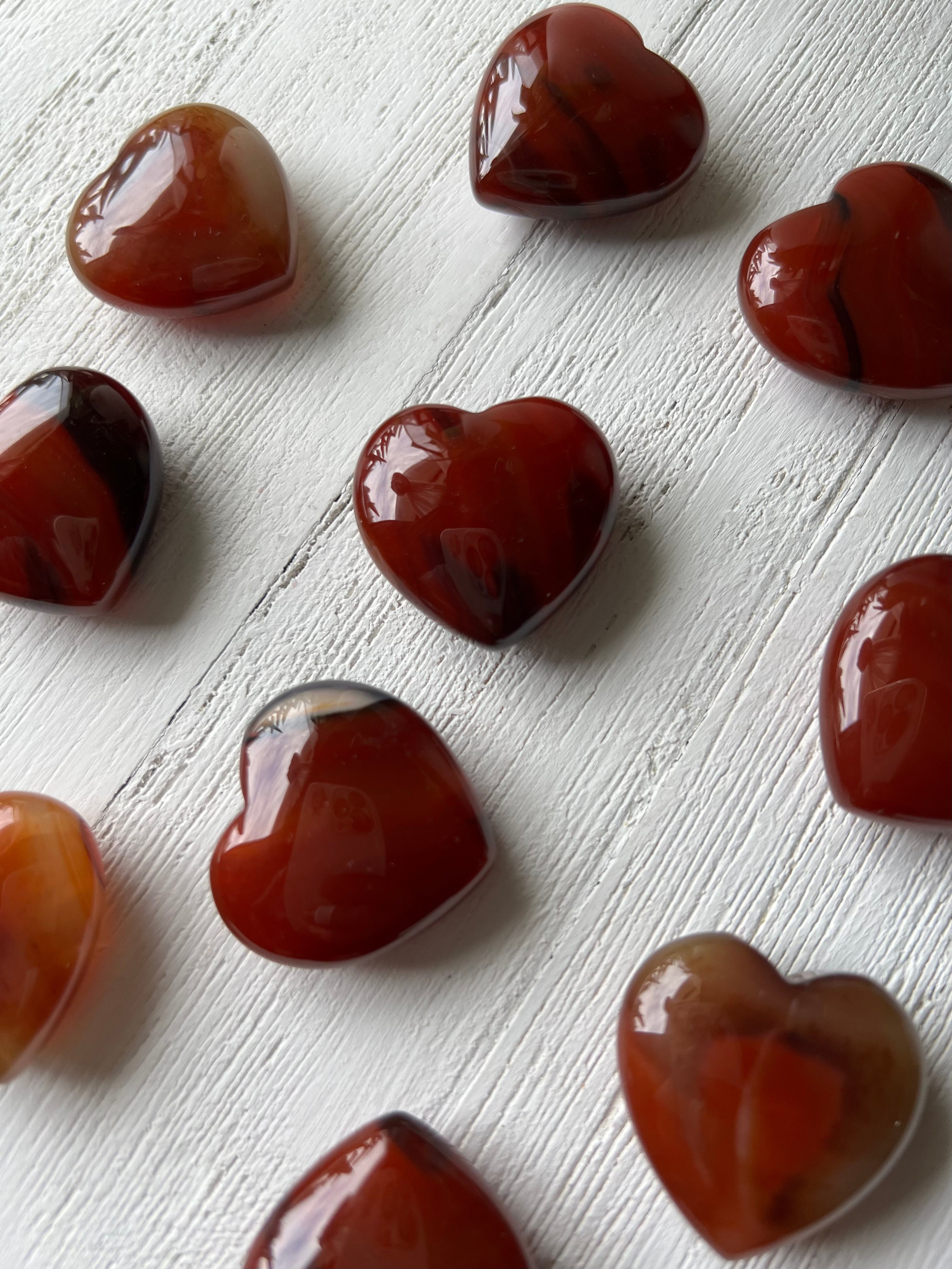 Carnelian Pocket Size Heart