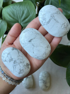 Howlite Palm Stones