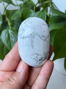 Howlite Palm Stones