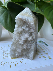 Druzy Agate Tower