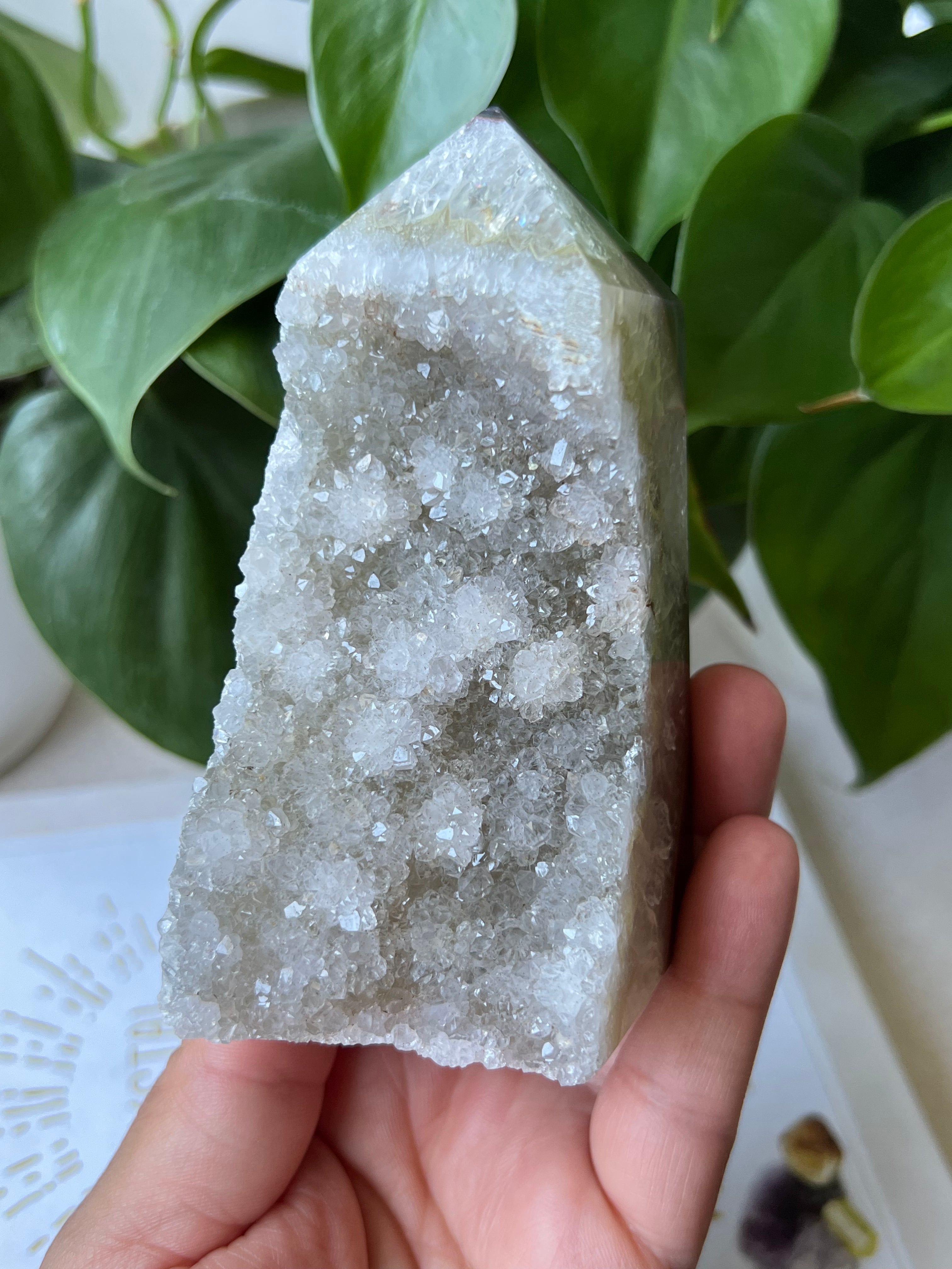 Druzy Agate Tower