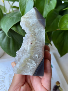 Druzy Agate Tower