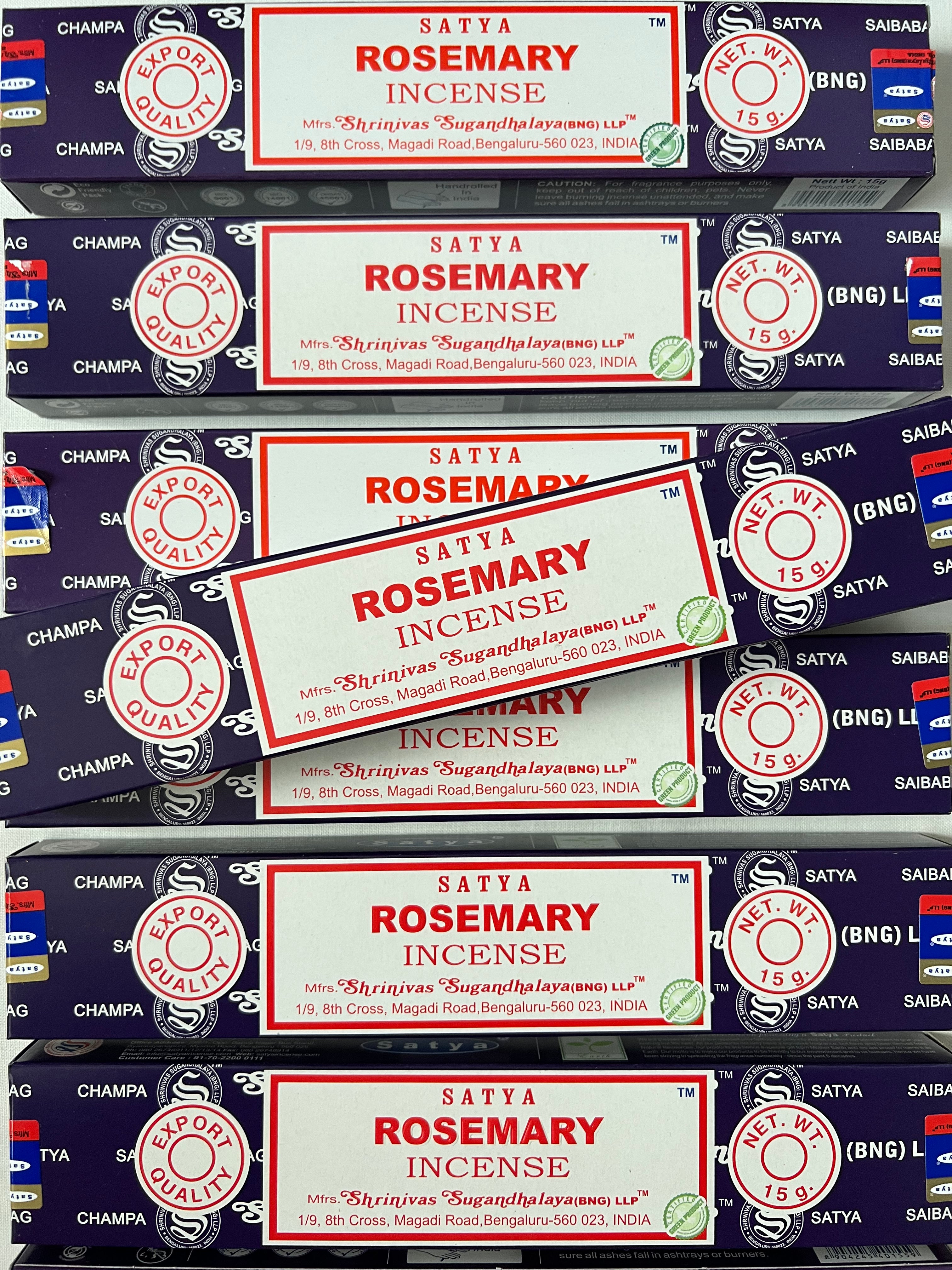 Satya Rosemary Incense- 15 Grams Pack