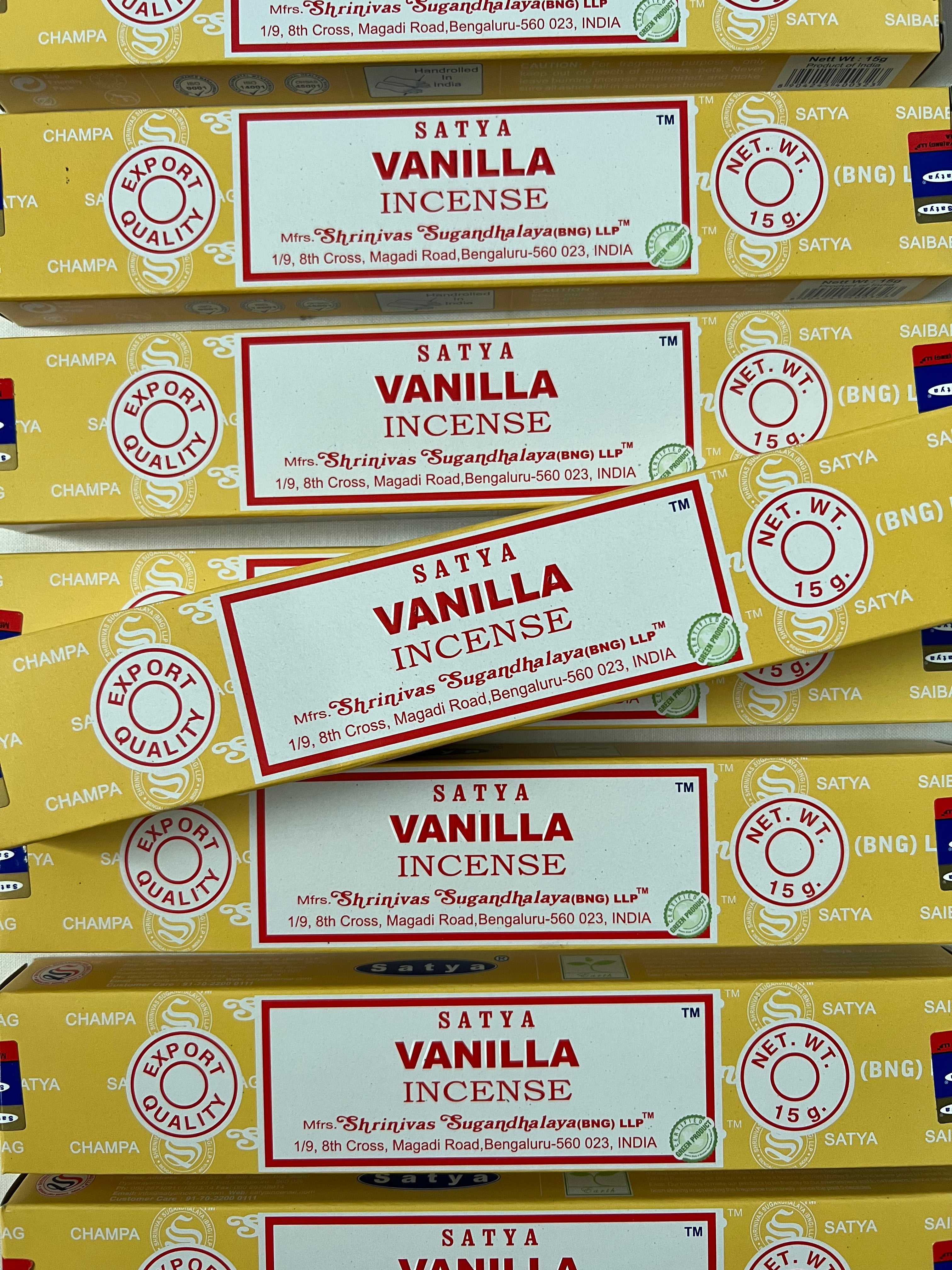 Satya Vanilla Incense- 15 Grams Pack