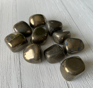 Pyrite Tumbled Stone