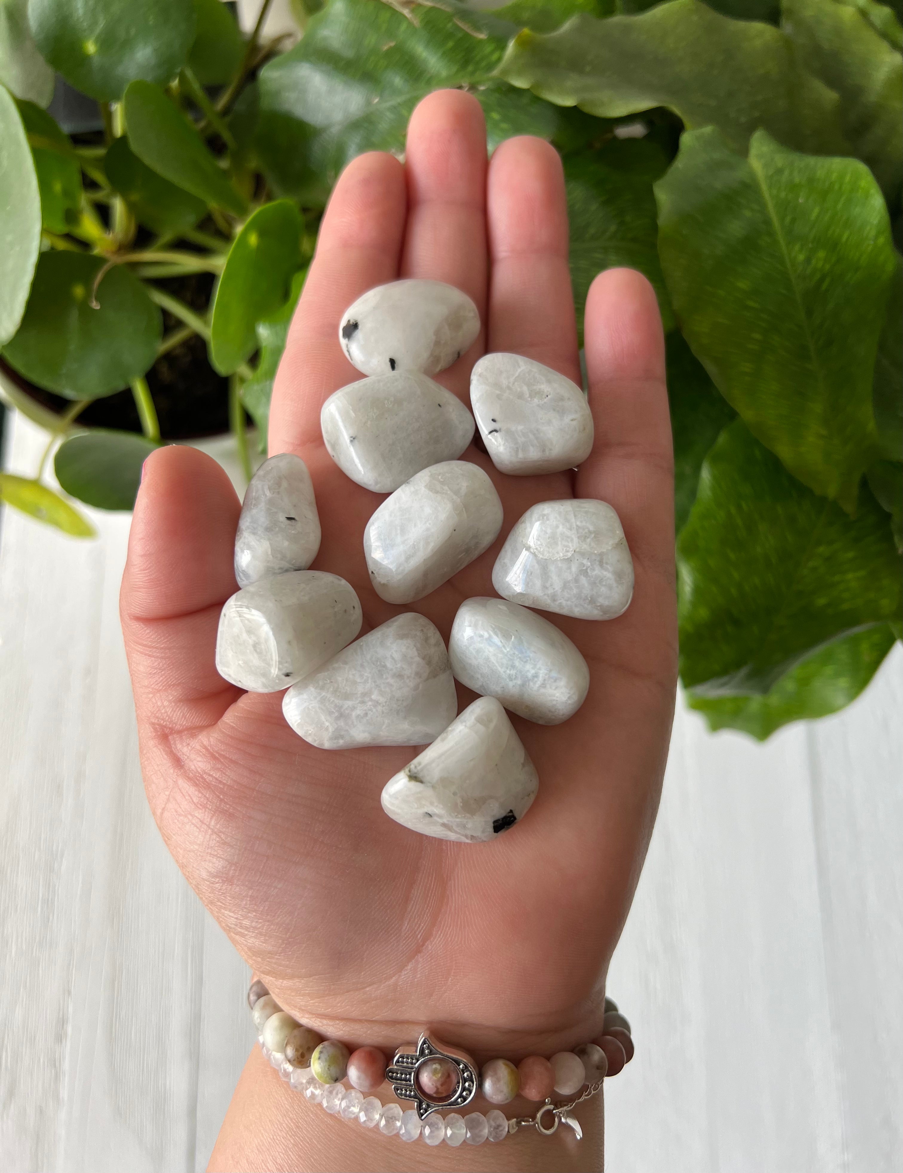 Rainbow Moonstone Tumbled Stone