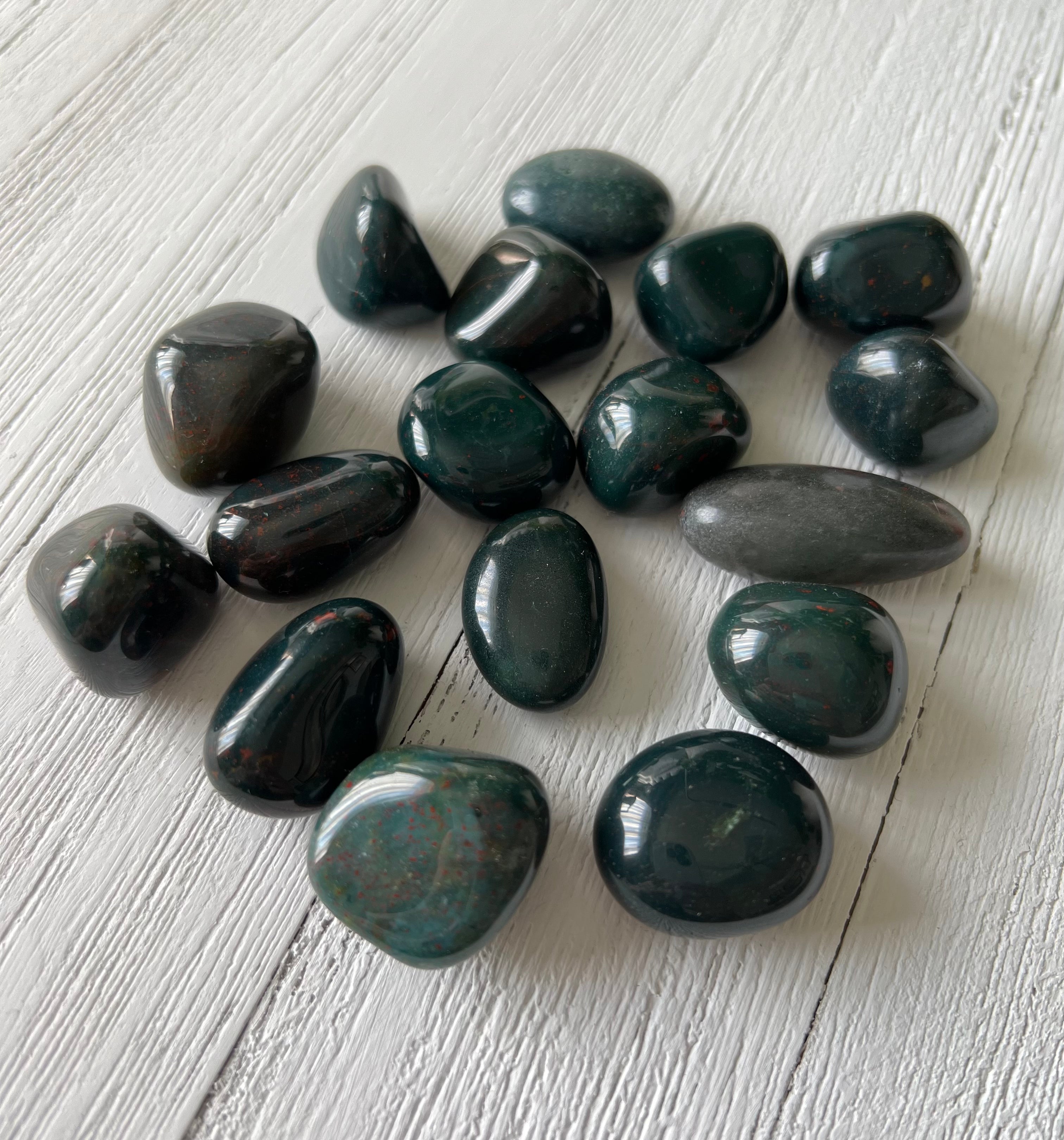 African Bloodstone Tumbled Stone