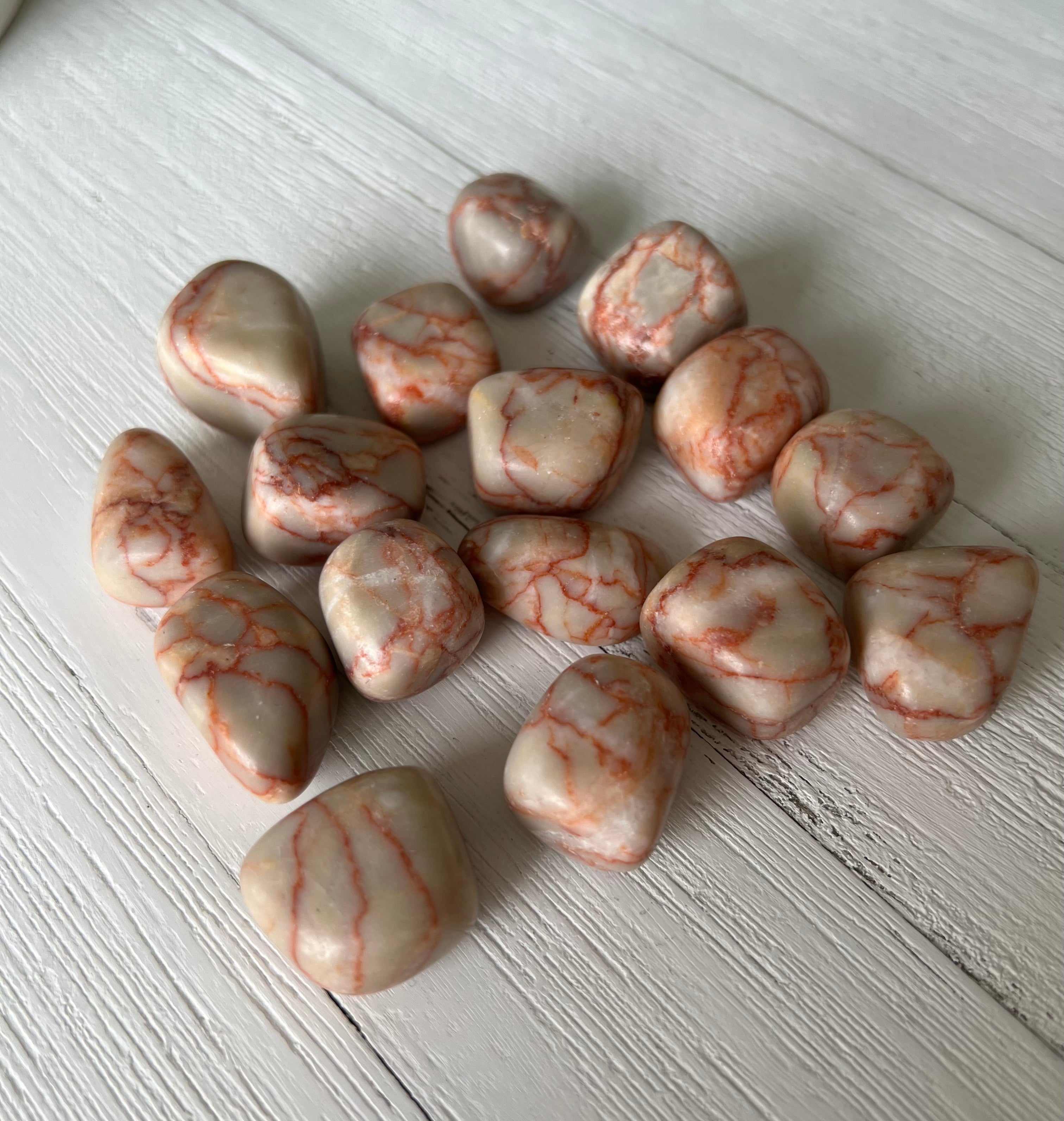 Red Vein Jasper Tumbled Stone