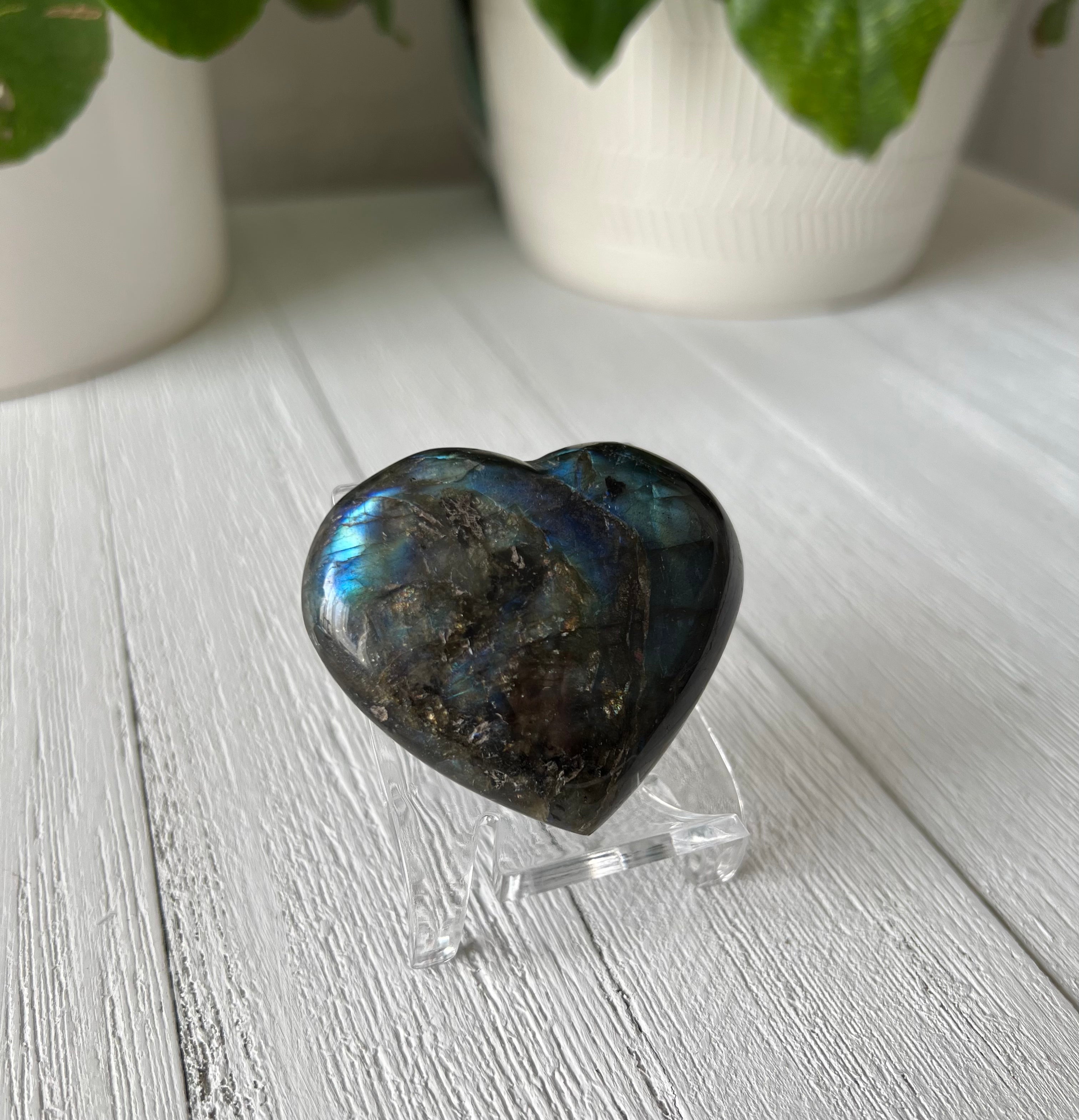 Labradorite Heart (A)