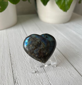 Labradorite Heart (A)