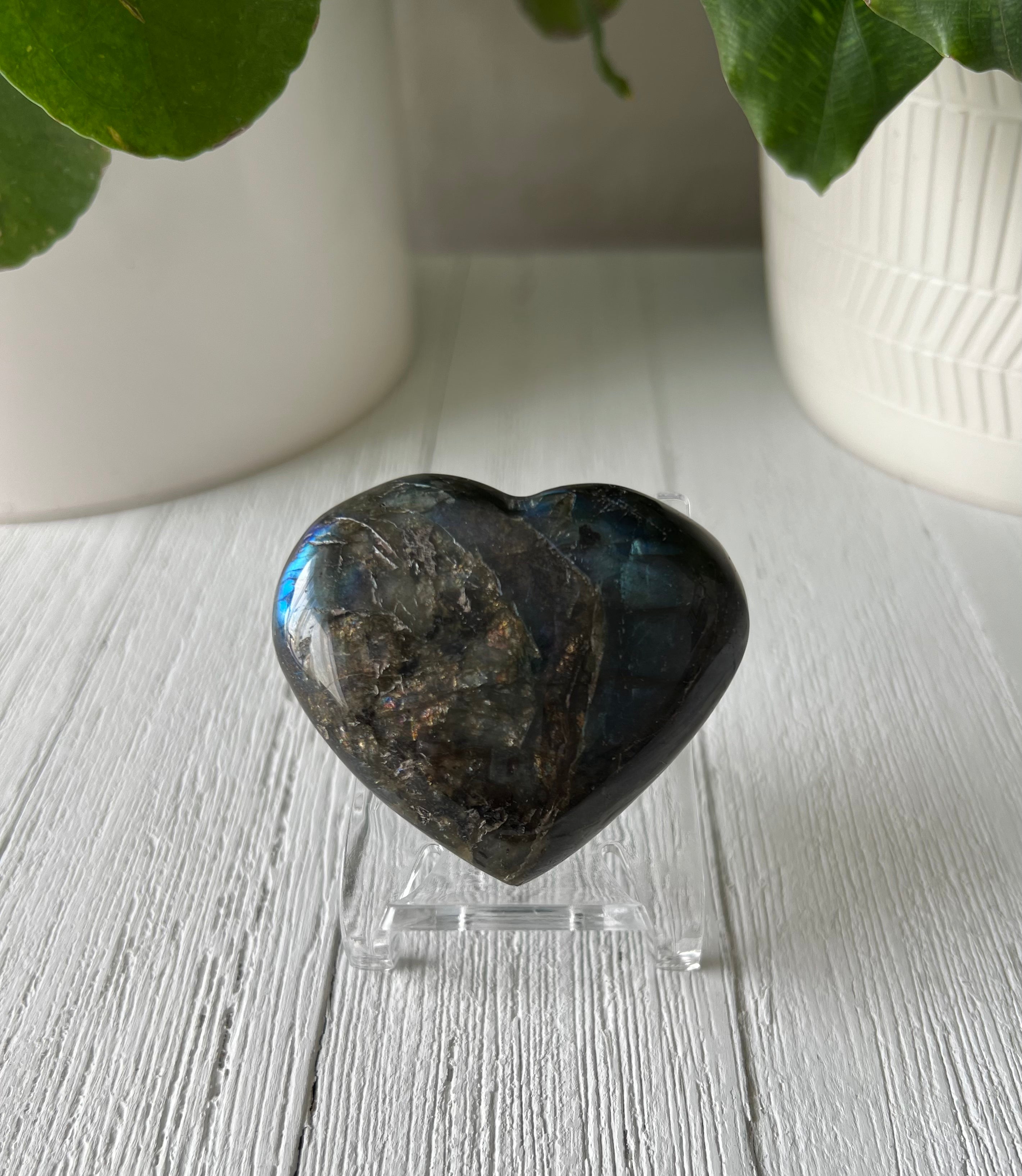 Labradorite Heart (A)