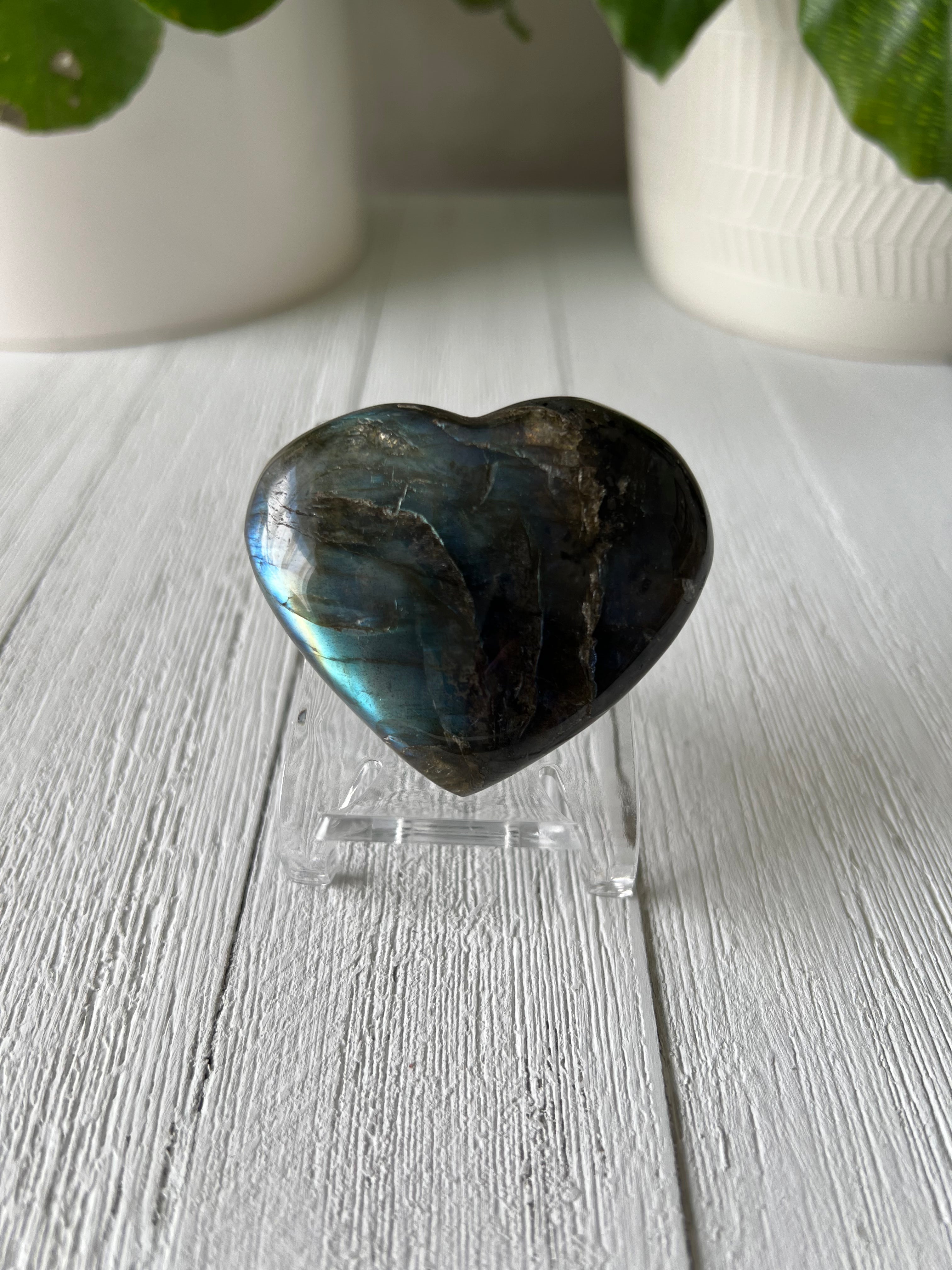 Labradorite Heart (A)