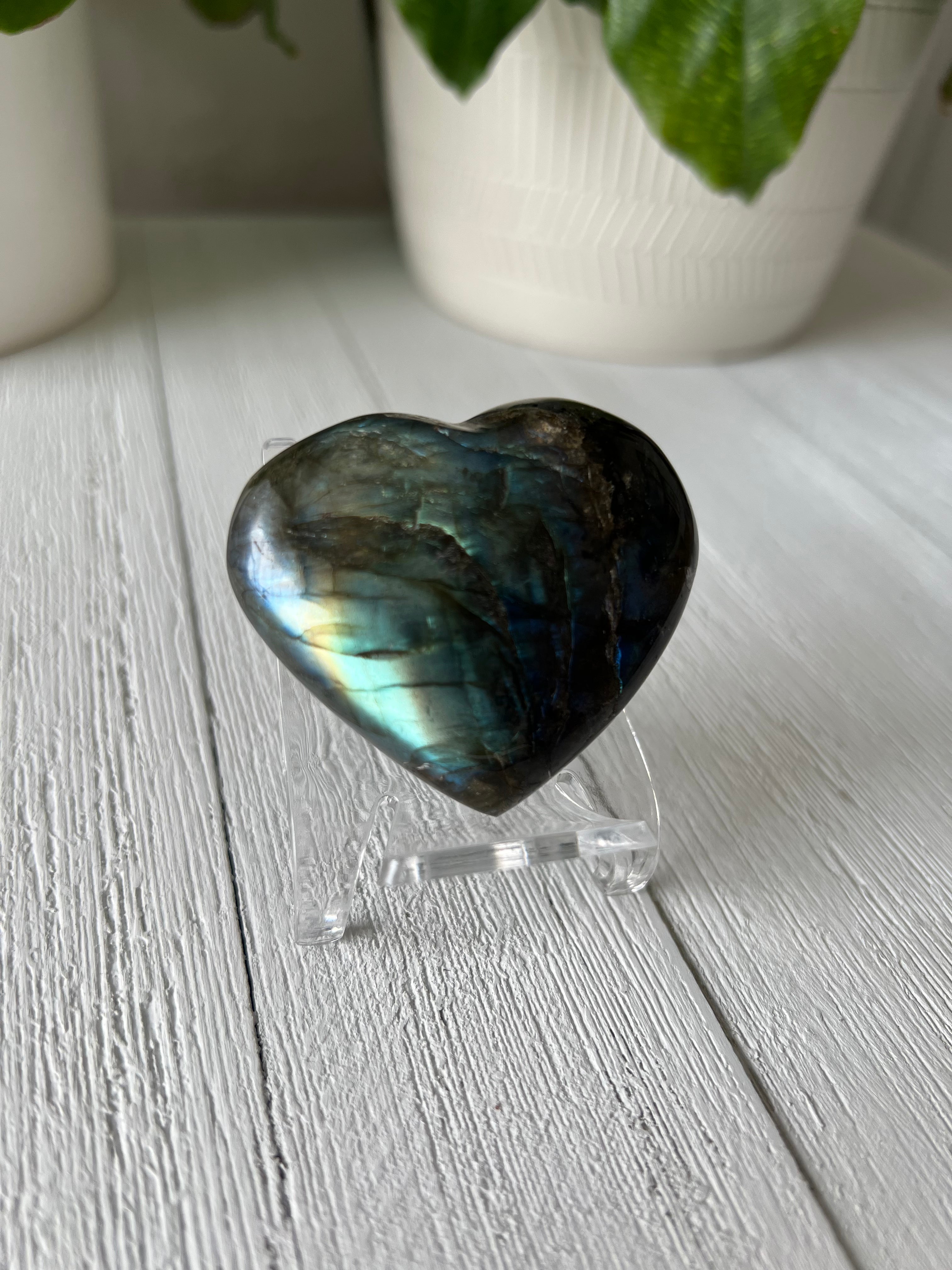 Labradorite Heart (A)