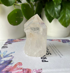 Clear Quartz Raw Polish Point