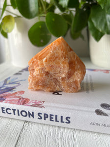 Orange Calcite Top Polish