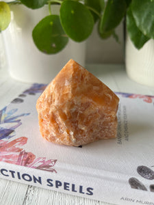 Orange Calcite Top Polish