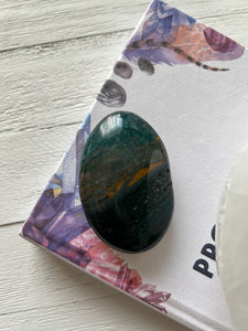 Ocean Jasper Palm Stone (dark green)