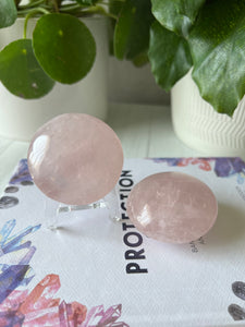 Rose Quartz Palm Stones