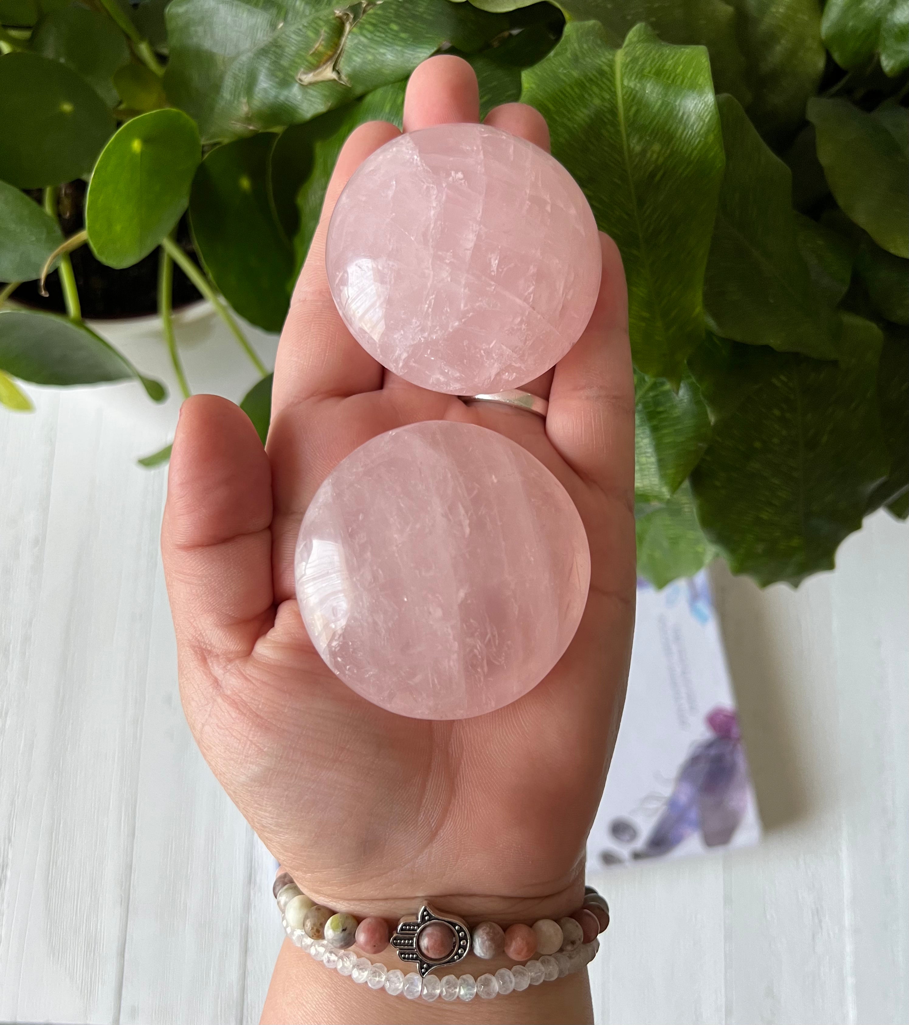 Rose Quartz Palm Stones