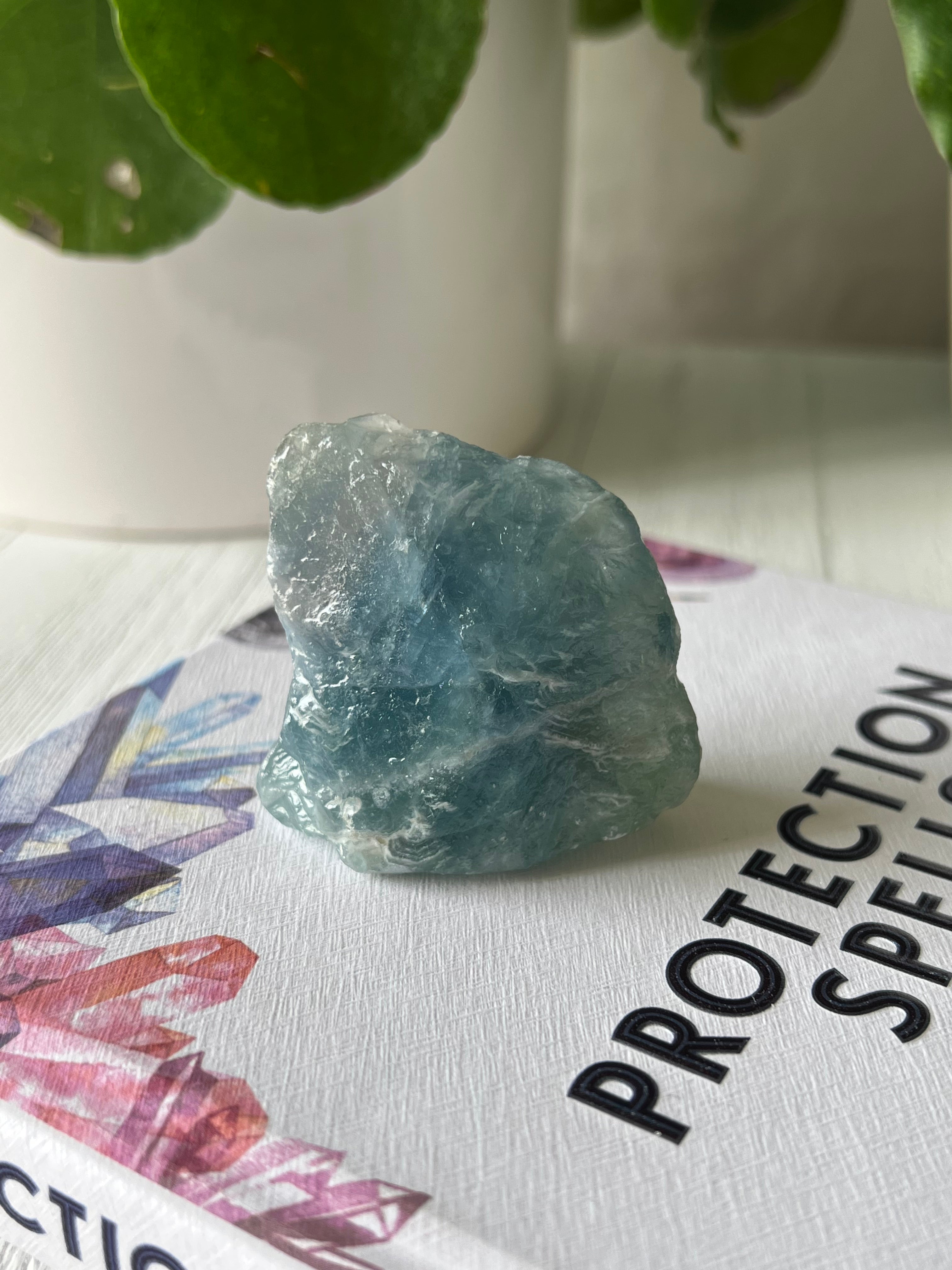 Blue Fluorite Raw (Polish)