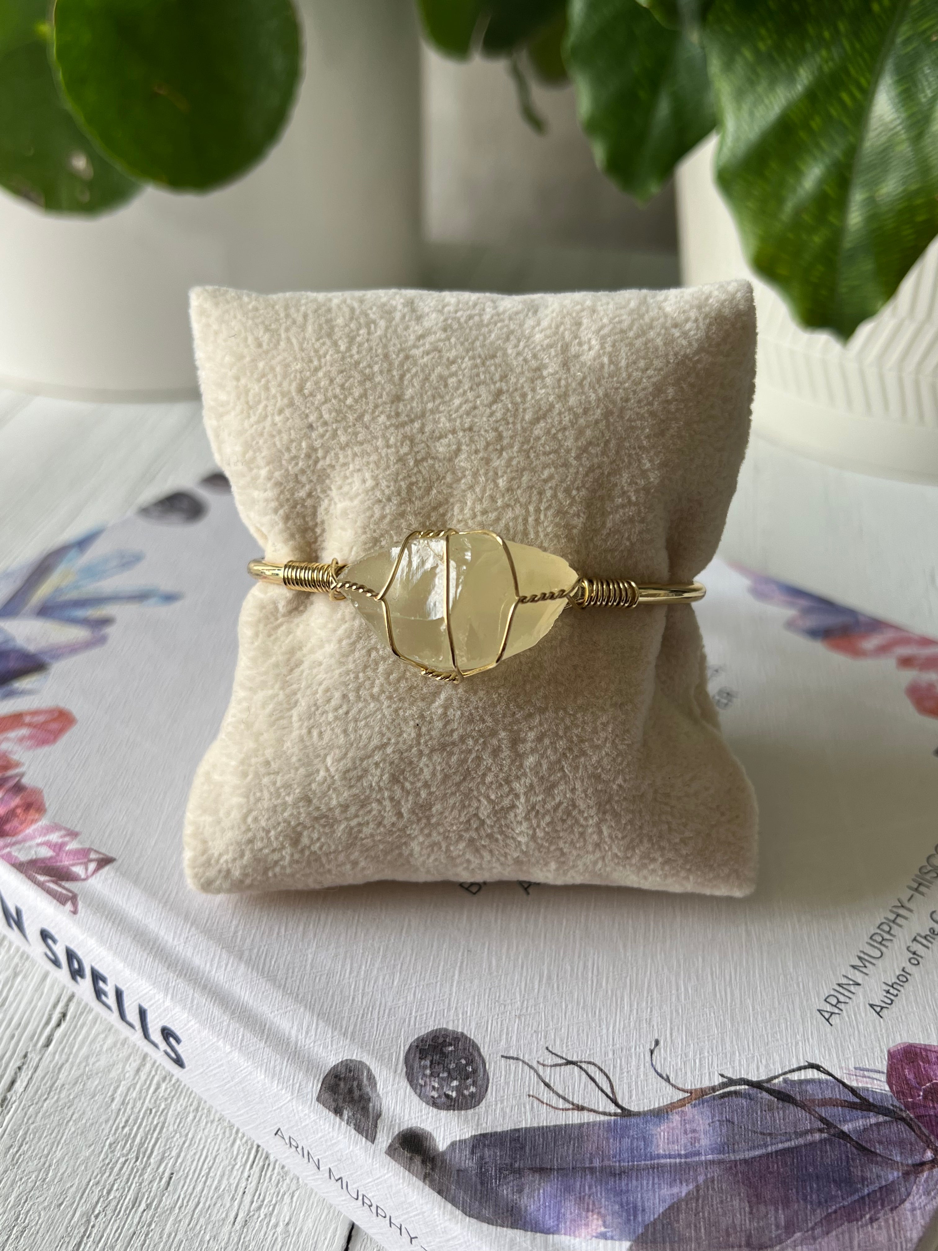 Yellow Calcite Bracelet (Cuff)