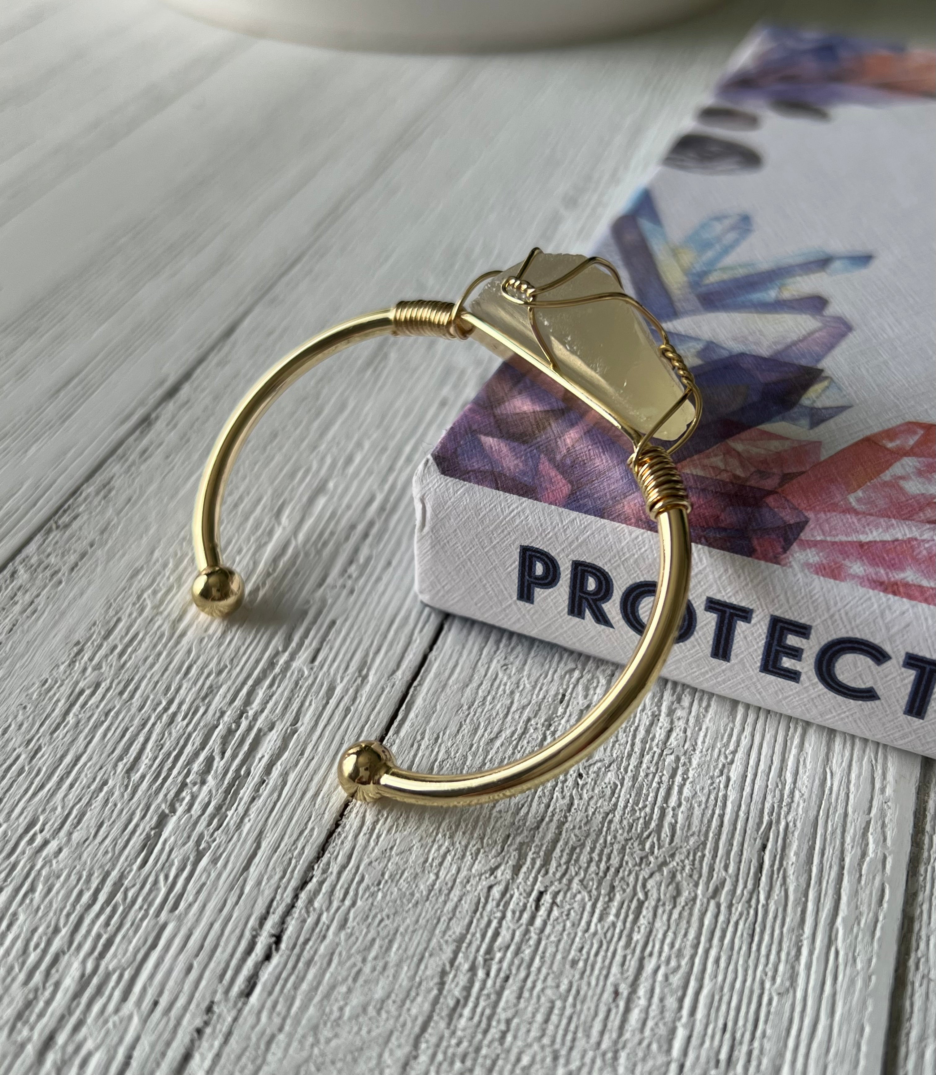 Yellow Calcite Bracelet (Cuff)