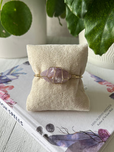 Purple Calcite Bracelet (Cuff)