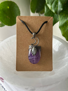 Amethyst with Labradorite Pendant