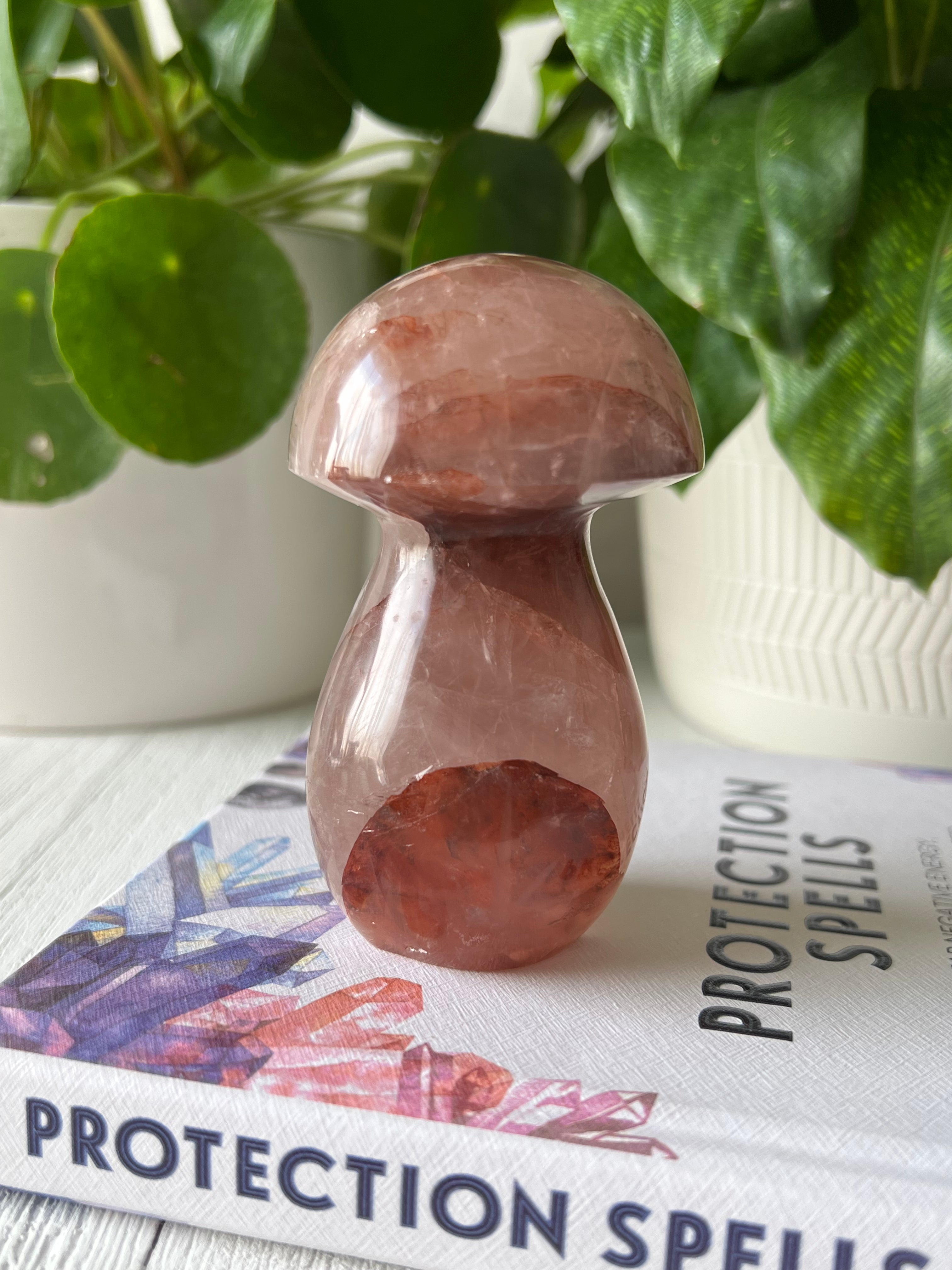 Fire Quartz Mushroom