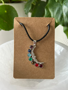 Chakra Moon Crescent Small Pendant